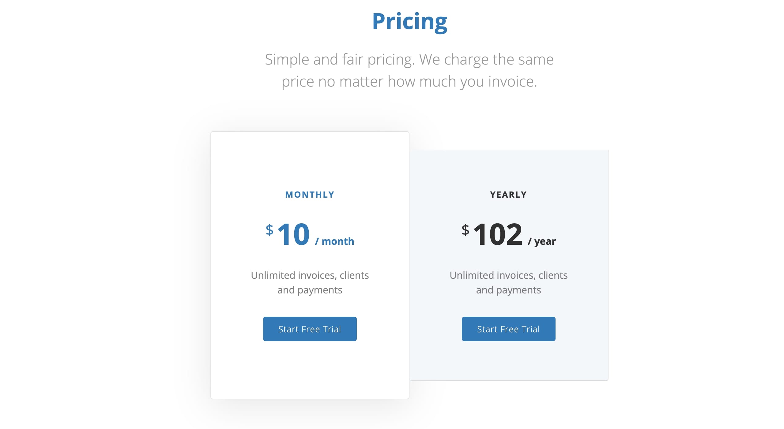 Simpleinvoices pricing