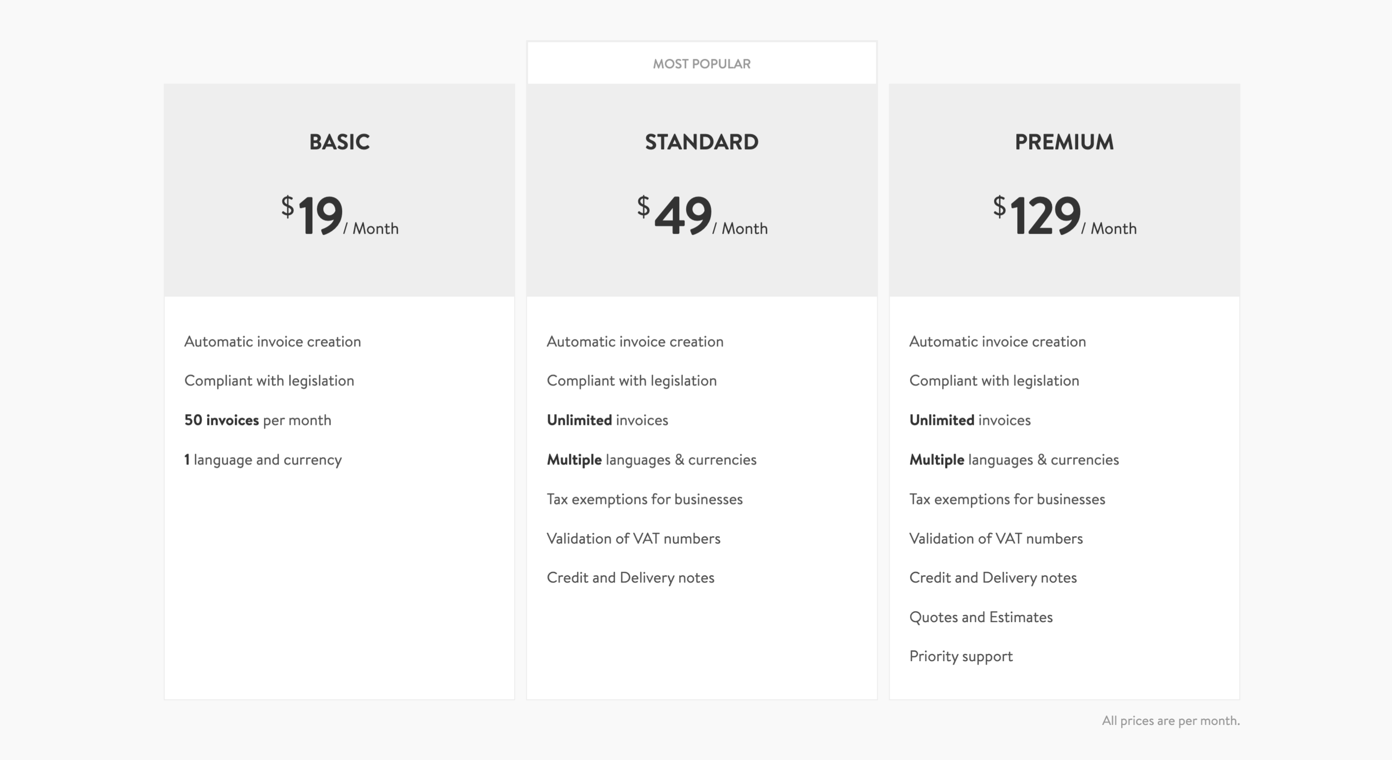 Sufio pricing page