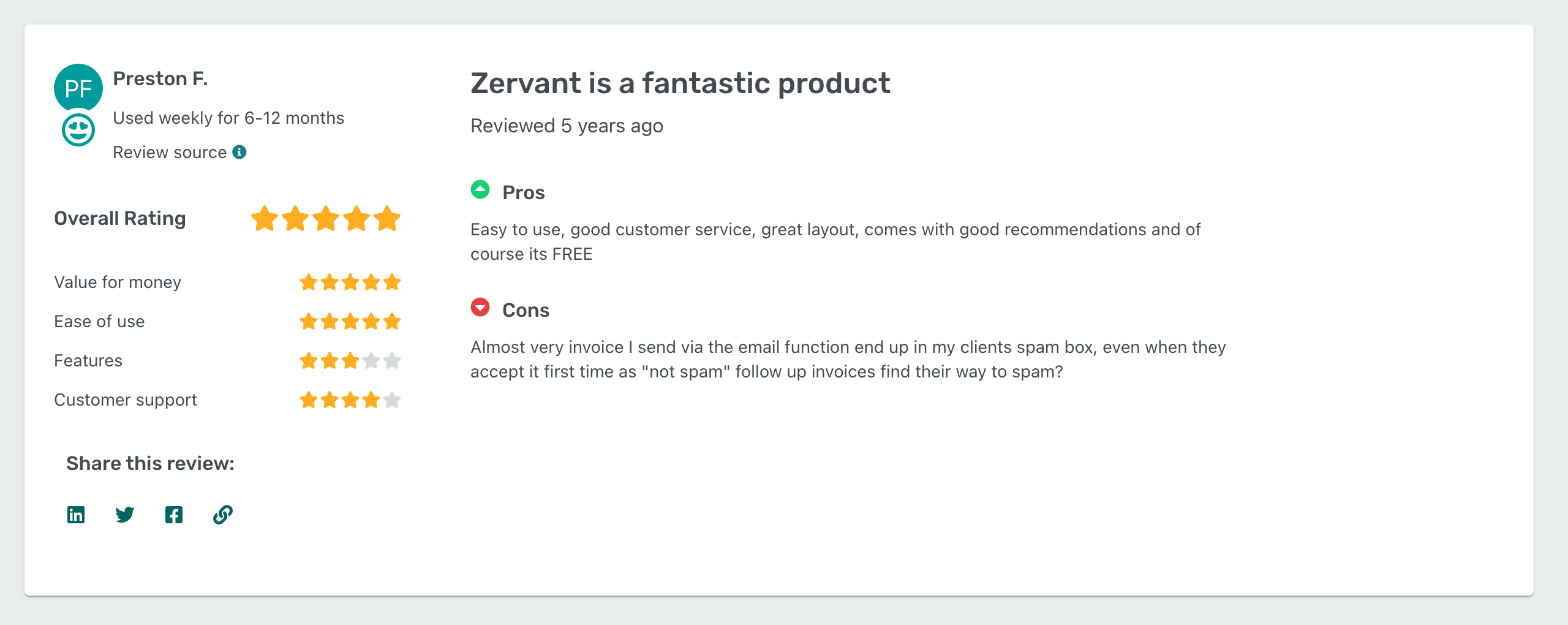 Zervant Bad Review