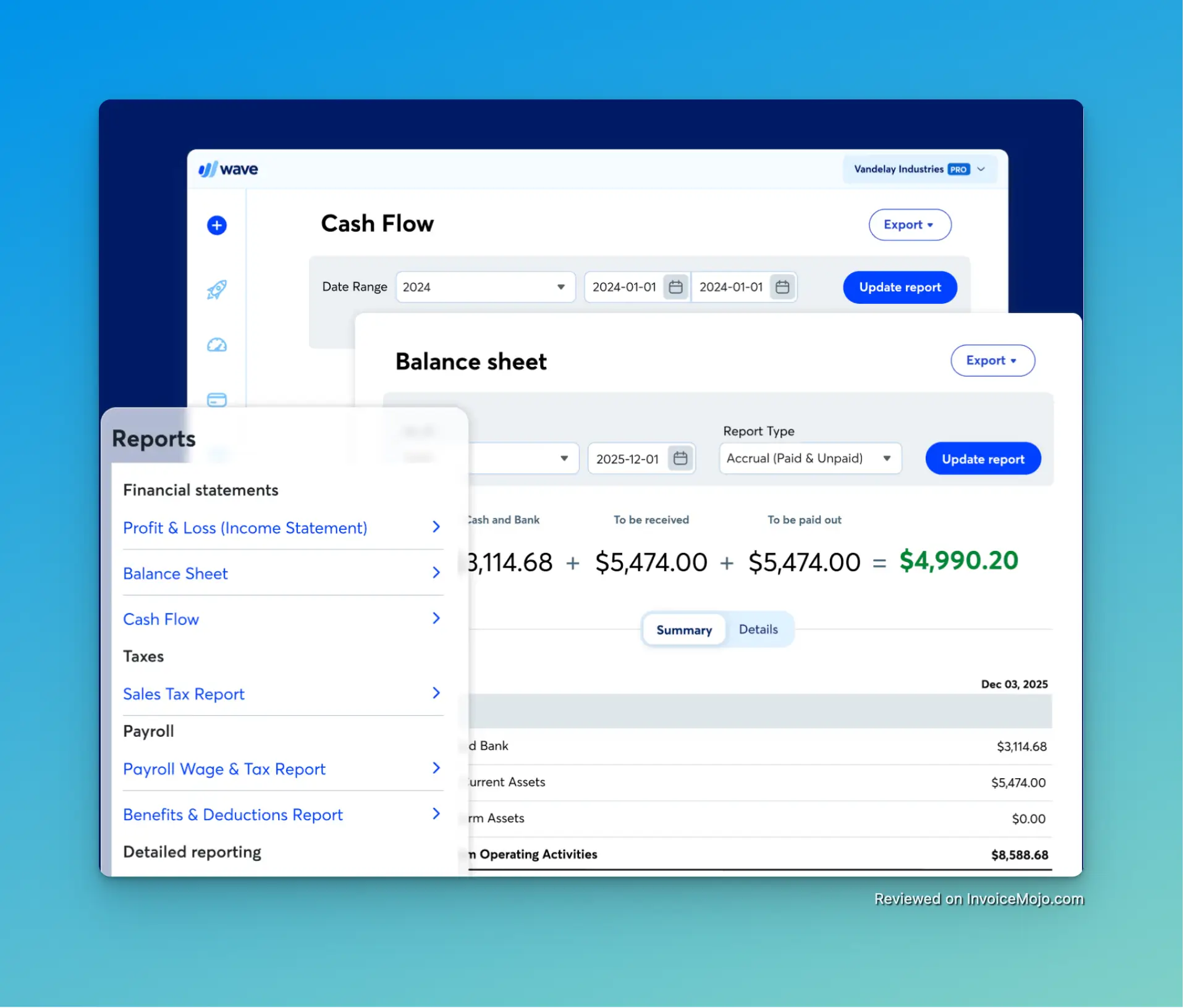 Wave invoicing accounting features
