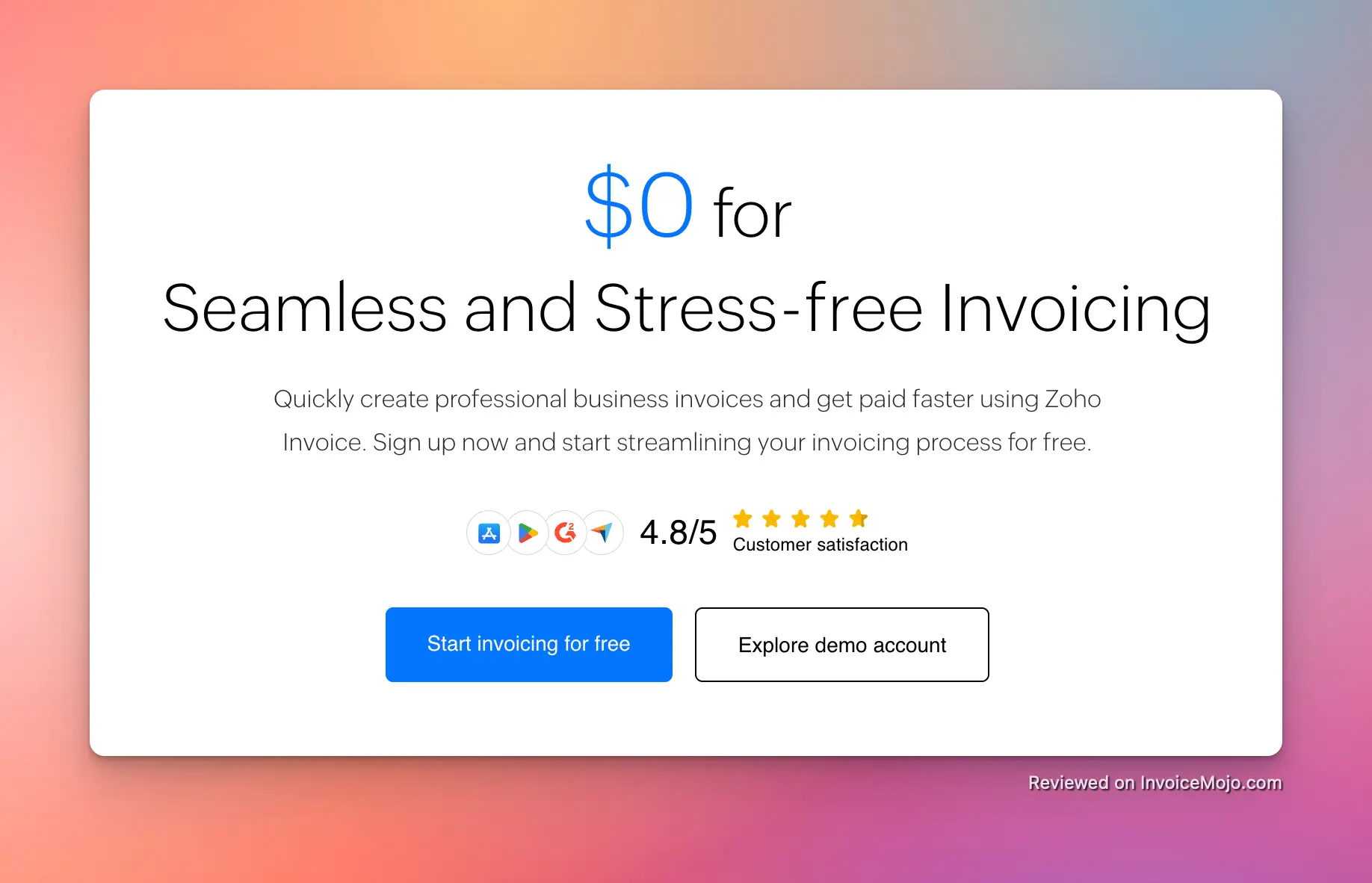 Zoho invoice pricing plans