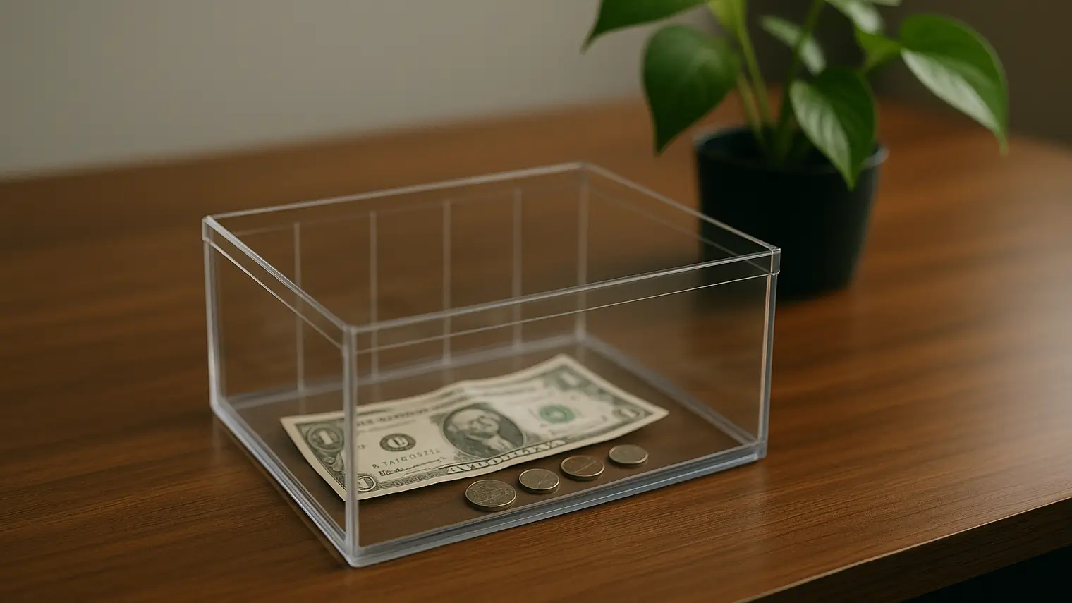 Transparent till cash shortage